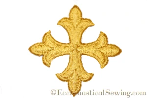 Iron on cross applique for pastoral stoles