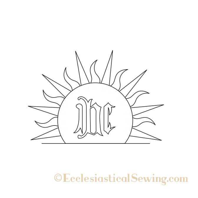 O'Orien Dayspring Hand Embroidery Design Advent Hand Embroidery design Rising Sun Church embroidery designs relisgious embriodery designs