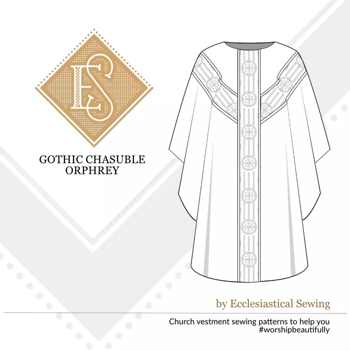 Priest chasuble sewing pattern by Ecclesiastical Sewing