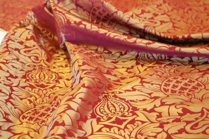 Red and Gold Fairford Brocade Ecclesiastical Sewing