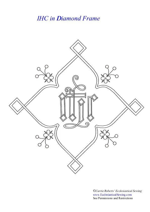 IHC Ecclesiastical Embroidery Pattern