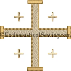 Jerusalem Cross Machine embroidery design Ecclesiastical Sewing