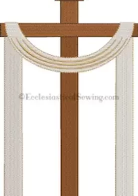 Easter Cross Machine Embroidery Design Ecclesiastical Sewing