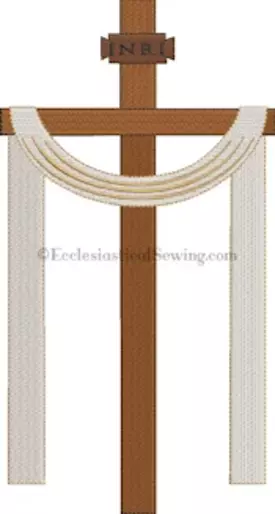 Easter Cross Machine Embroidery Design Ecclesiastical Sewing