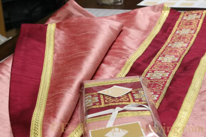 Gaudete and Laetare Rose Vestments for Advent and Lent
