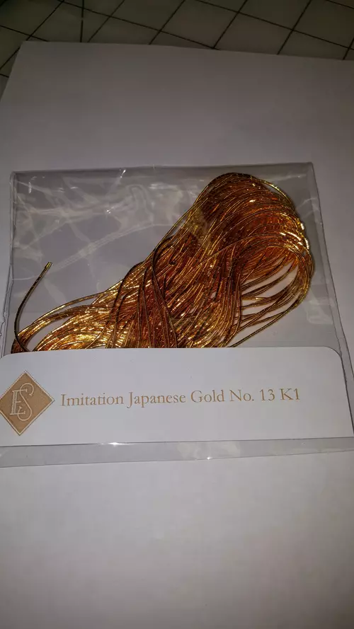 K 1 No. 13 Imitation Japanese Gold thread Ecclesiastical Sewing Goldwork embroidery