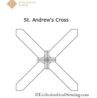 St. Andrew's Cross Design for Hand Embroidery