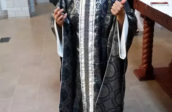 Vestments made by a reader for his church