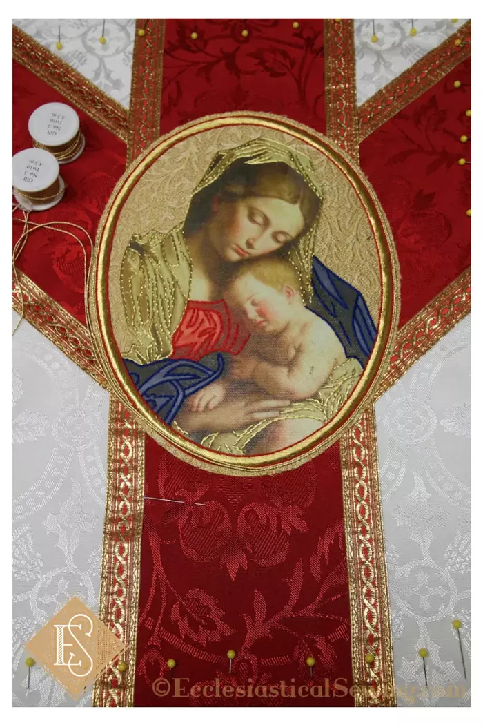 Mary Mother of our Lord Applique for Church Vestments Ecclesiastical Sewing