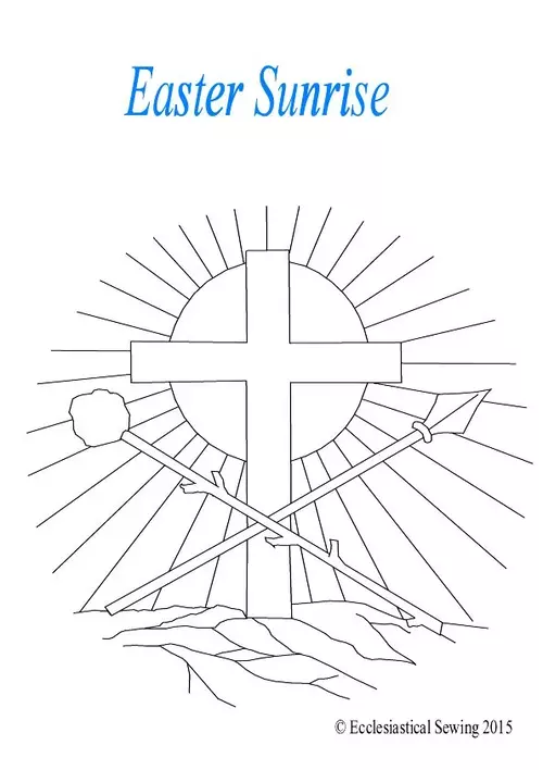 Easter Sunrise Ecclesiastical Embroidery Design