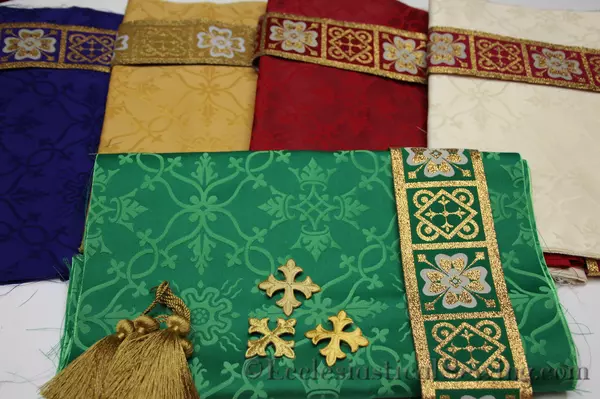 Ely Crown Liturgical Brocade Stole Kit Trim