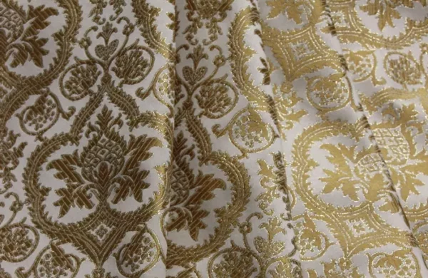 Liturgical Fabric Evesham White Gold