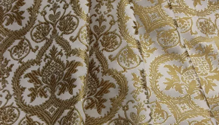 Liturgical Fabric Evesham White Gold