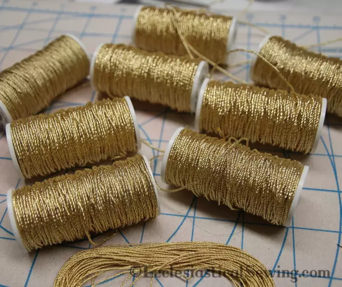 Goldwork Frame Project: Selecting Goldwork & Silk Threads