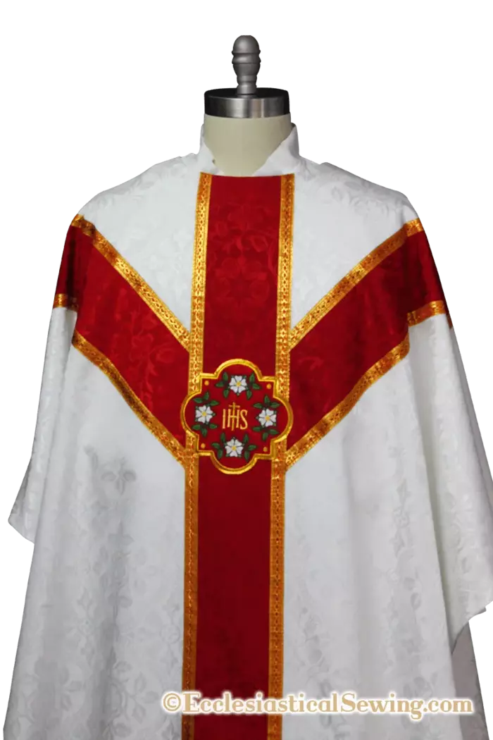 Gothic chasuble with Y orphrey bands church vestment priest clothing Christmas vestments catholic priest vestments