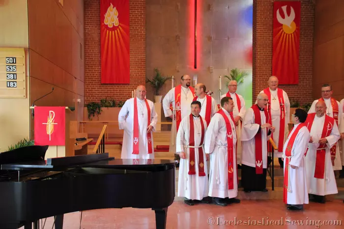 Red Stoles for Pentecost