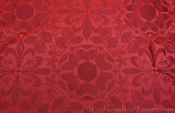 Lichfield Liturgical Fabric Pattern Matching Fluer Motif