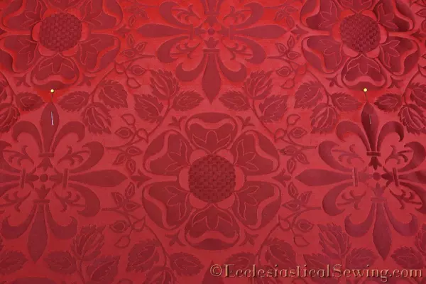Lichfield Liturgical Fabric Pattern Matching Fluer Motif