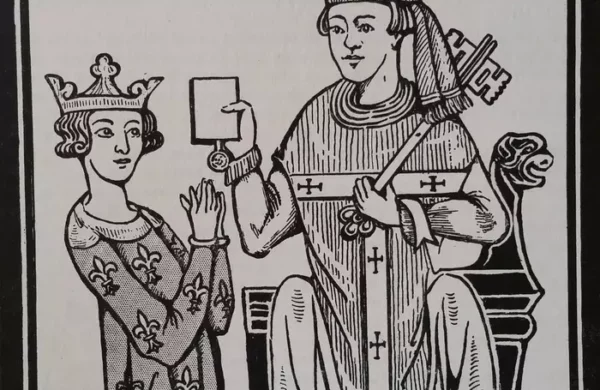 Pope Clement IV and Charles of Anjou