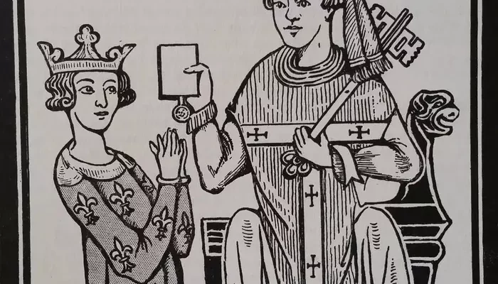 Pope Clement IV and Charles of Anjou