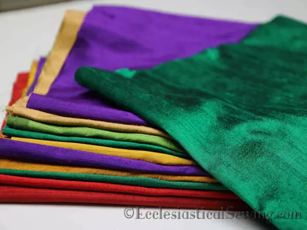 Silk dupioni Fabric in an array of colors