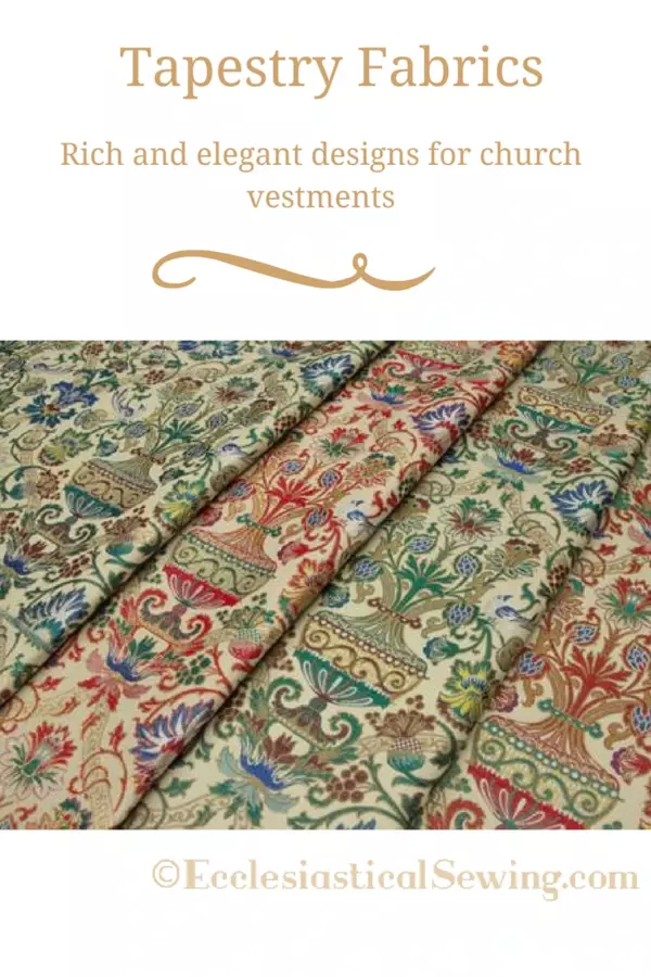 Aragon Tapestry Liturgical Tapestry Religious fabrics Ecclesiastical fabrics church vestment fabric