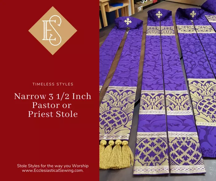 Violet Stoles in the St. Ambrose Collection for Lent