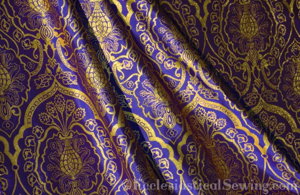 Wakefield Violet Gold Liturgical Fabric