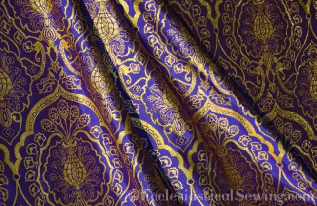 Wakefield Violet and Gold Details Brocade 