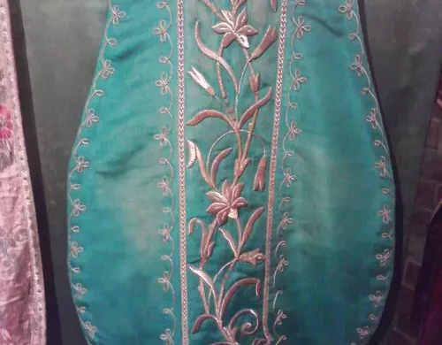 Simple Green Chasuble with Goldwork Embroidery