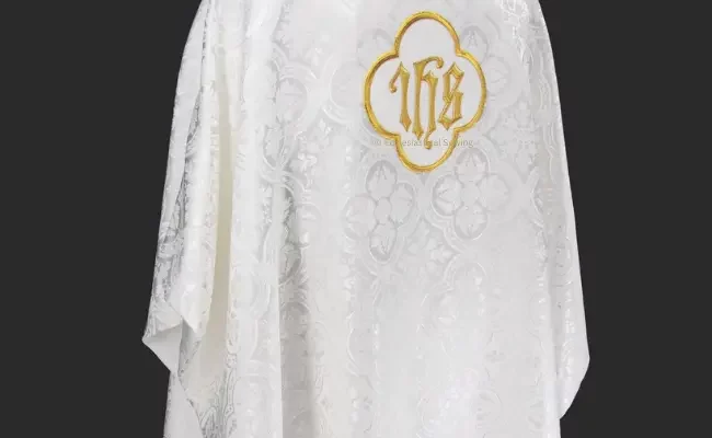 Chasuble Easter With IHS Embroidery
