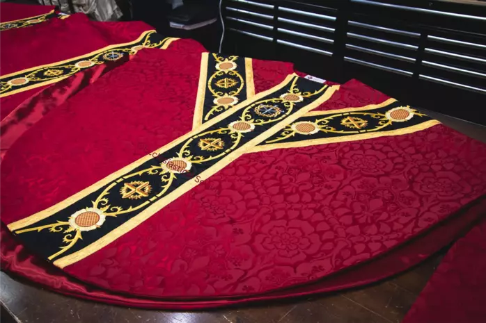 Red Chasuble for Holy Week, Passion chasuble

