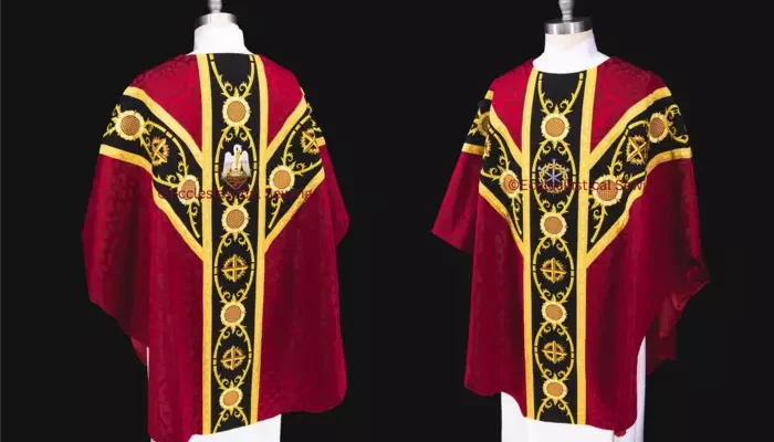 Red Chasuble with Pelican