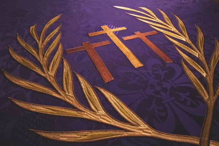 Banner Design by Ecclesiastical Sewing Violet for Lent Season