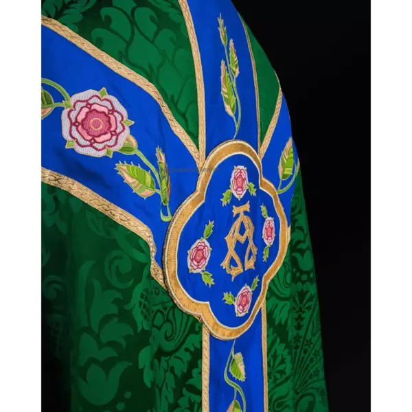 Silk Damask liturgical fabric