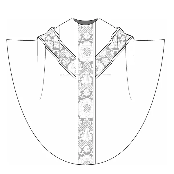 Monastic Chasuble Sewing Pattern Y Orphrey | Style 3005 Monastic Chasuble Pattern 