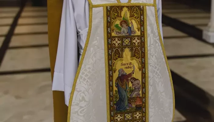 Century-Old Roman Fiddleback Chasuble