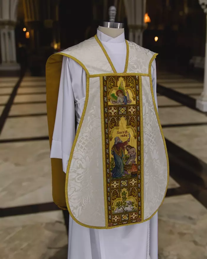 Century-Old Roman Fiddleback Chasuble