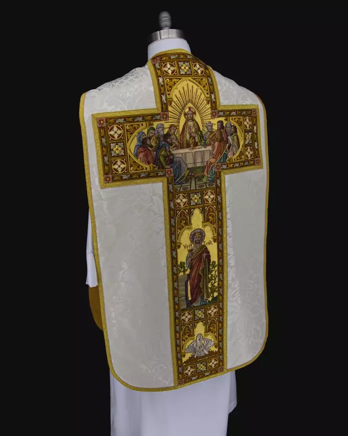 Century-Old Roman Fiddleback Chasuble