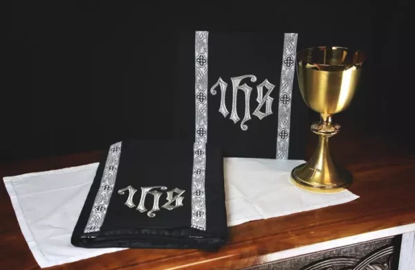 Liturgical Black Chalice Veil