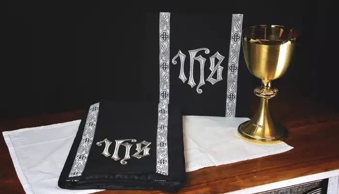 Liturgical Black Chalice Veil