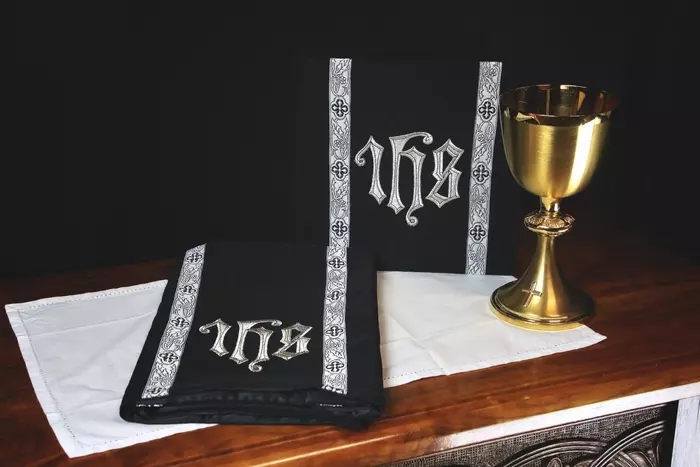 Liturgical Black Chalice Veil