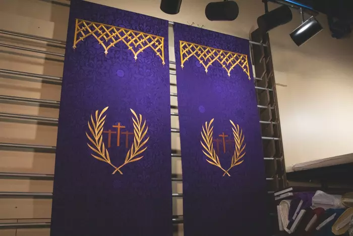 Symbolism of Violet in Christian Liturgy- Banners