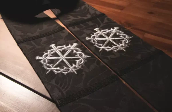 Ecclesiastical Sewing Black Stole