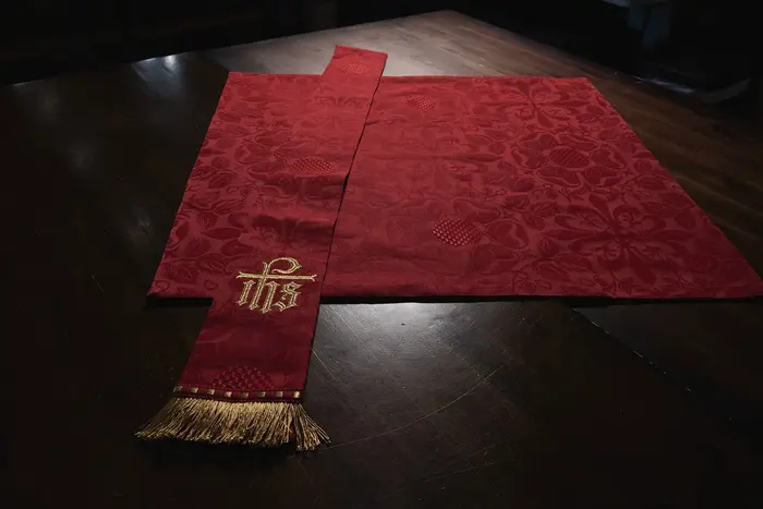 Red Chalice Veil And Bible Marker at Ecclesiastical Sewing