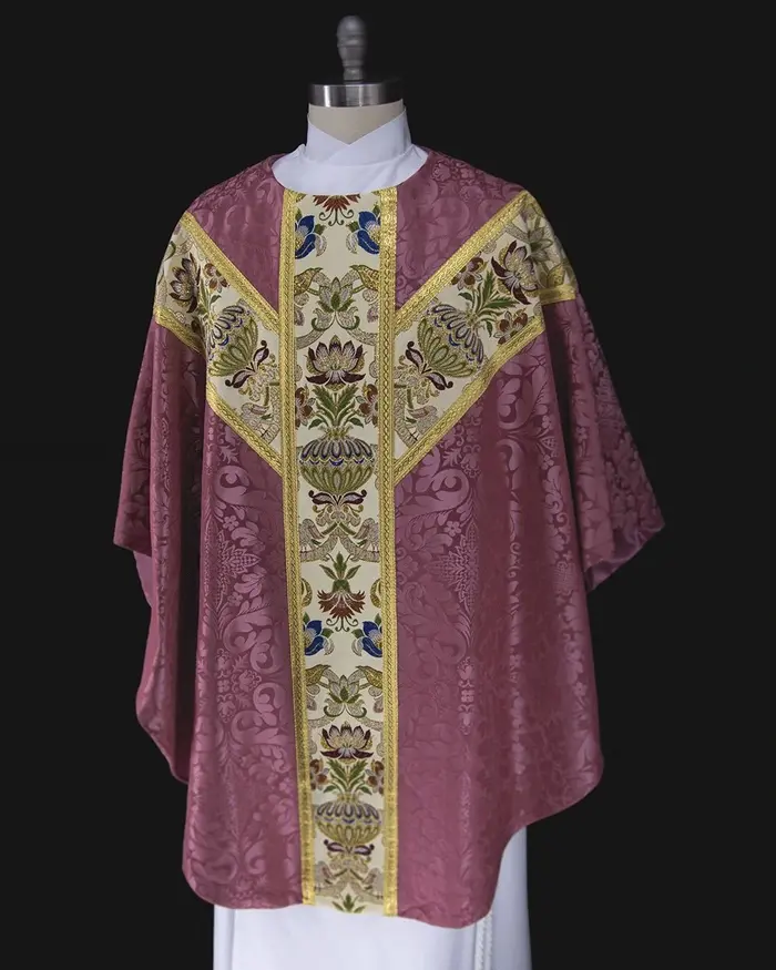 Chasuble Rose Florence and Tapestry Collection | Rose Vestments