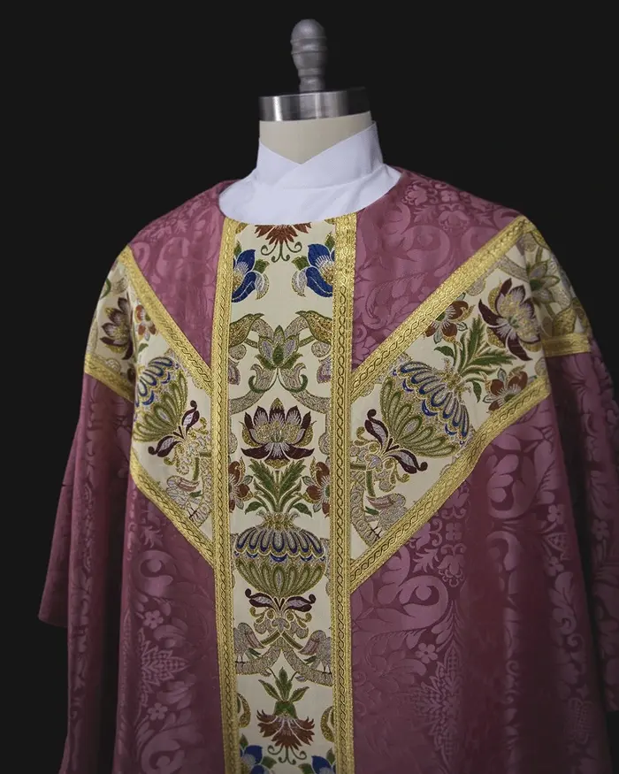 Chasuble Rose Florence and Tapestry Collection | Rose Vestments