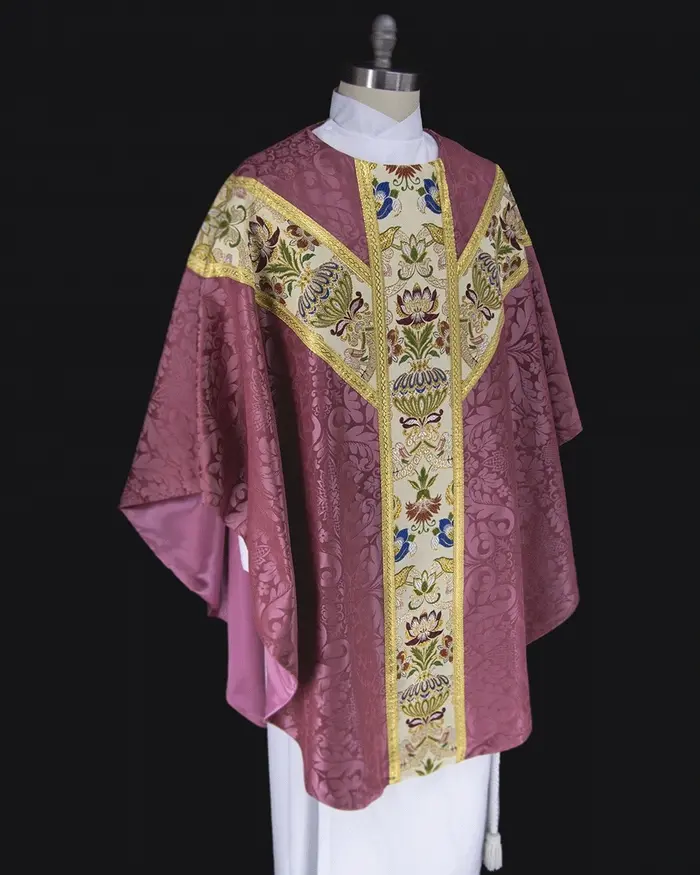 Chasuble Rose Florence and Tapestry Collection | Rose Vestments