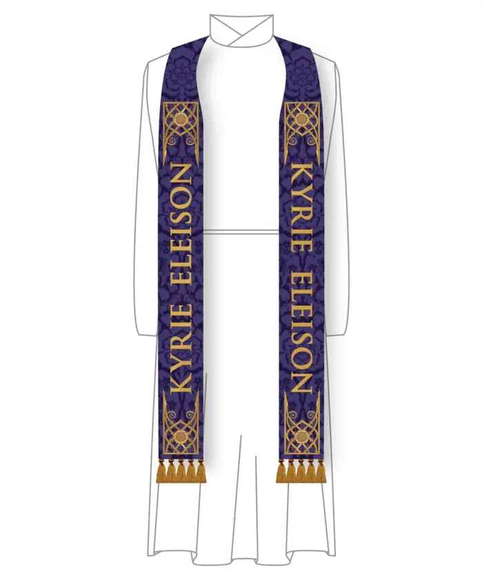 Violet Stole | Lent or Holy Week Martyr Priest Stoles