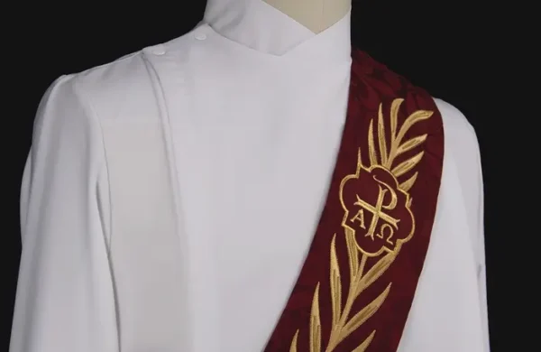 Red Deacon Stole Ecclesiastical Sewing
